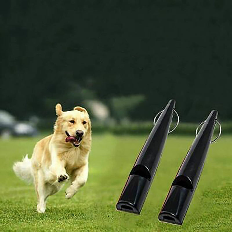 kuou 2 Pcs Professional Dog Whistles, Plastic High Pitch Dog Training Whistles with Lanyard for Recalling Barking Control - PawsPlanet Australia