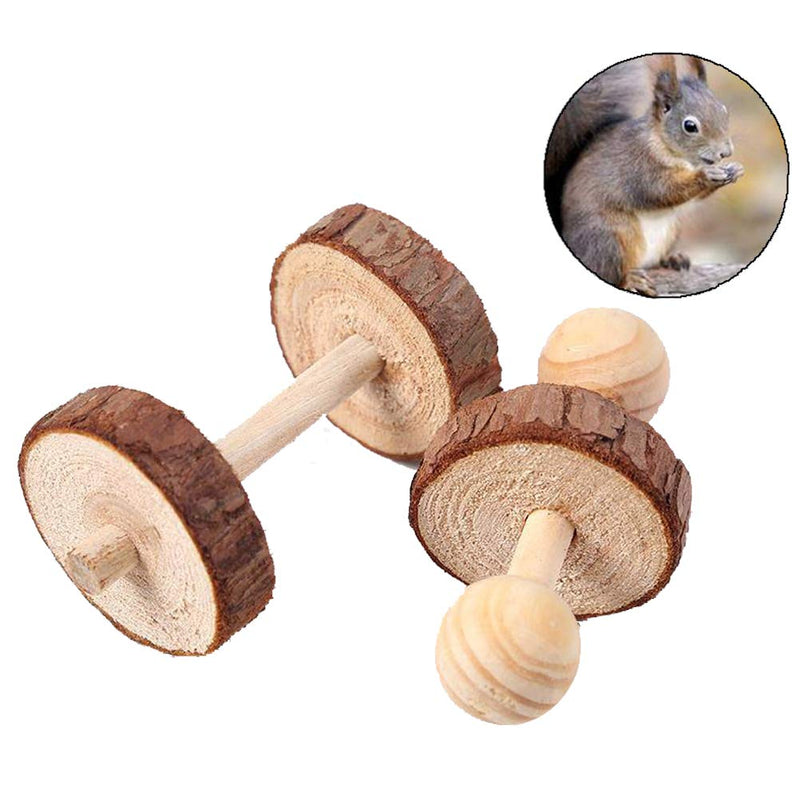 [Australia] - Vankcp 10 Pcs Hamster Chew Toys, Natural Wooden Chew Toys Pets Teeth Care Molar Ball for Small Animals Cat Rabbits Rat Guinea Pig 