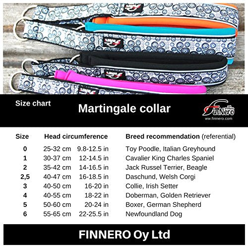 FinNero Pet Products, Finland – OCEAN SPORT Soft, Neoprene Dog Collar (3 (40-50 cm), turquoise) 3 (40-50 cm) - PawsPlanet Australia