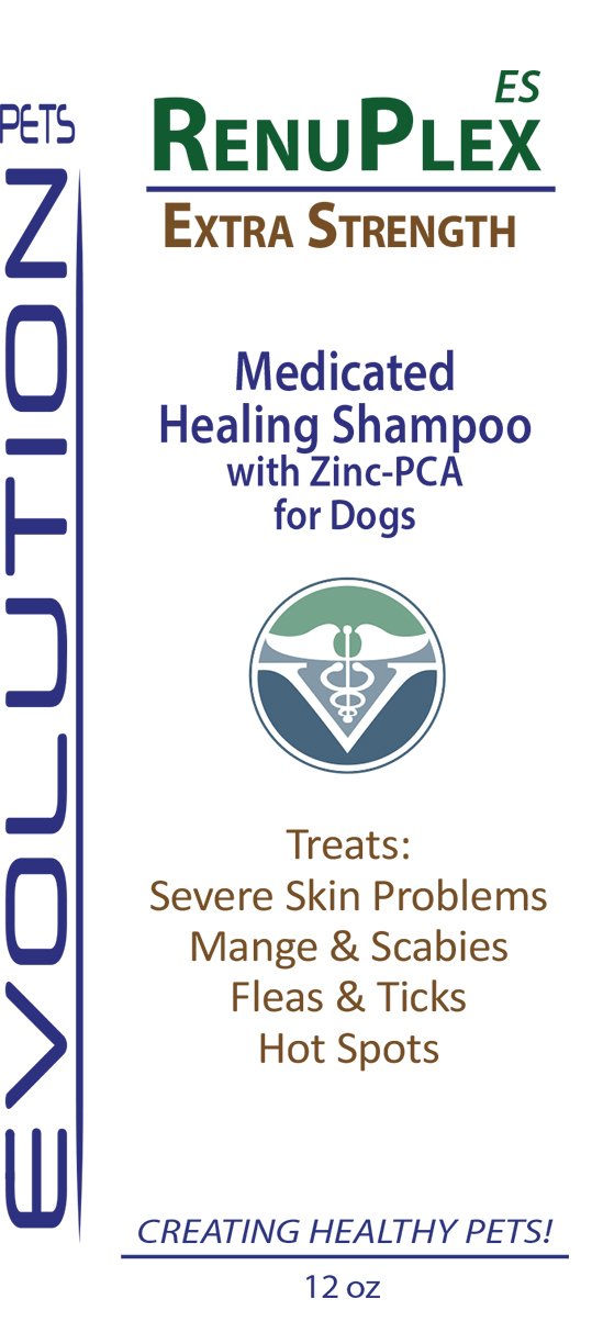 RenuPlex Medicated Dog Mange Shampoo. Extra Strength Mange Shampoo for Dogs Eliminates Mange, Dog Mites, Scabies. All Natural Dog Shampoo. Unconditional Guarantee. Made in USA - PawsPlanet Australia