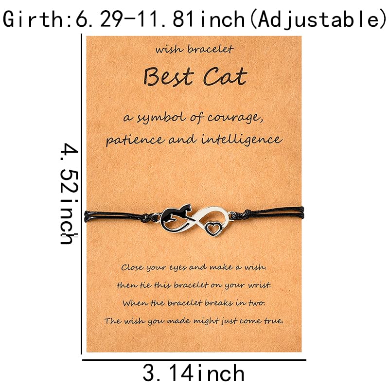 Cat Memorial Gifts for Girls Women Loss of Cat Sympathy Gifts for Kids Cat Bracelet for Loss of Pet Bereavement Gifts for Loss of Pet Christmas Birthday Gifts for Cat Lovers Gifts for Grandma Mom - PawsPlanet Australia