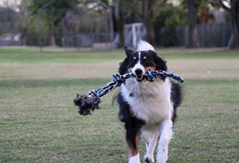 XL Dog Rope Toys for Aggressive CHEWERS - Large Dog Ball for Large and Medium Dogs - Benefits Non-Profit Dog Rescue - Large Floss Rope for Dogs Dental Health - 100% Cotton Rope Toy for Large Dogs - PawsPlanet Australia