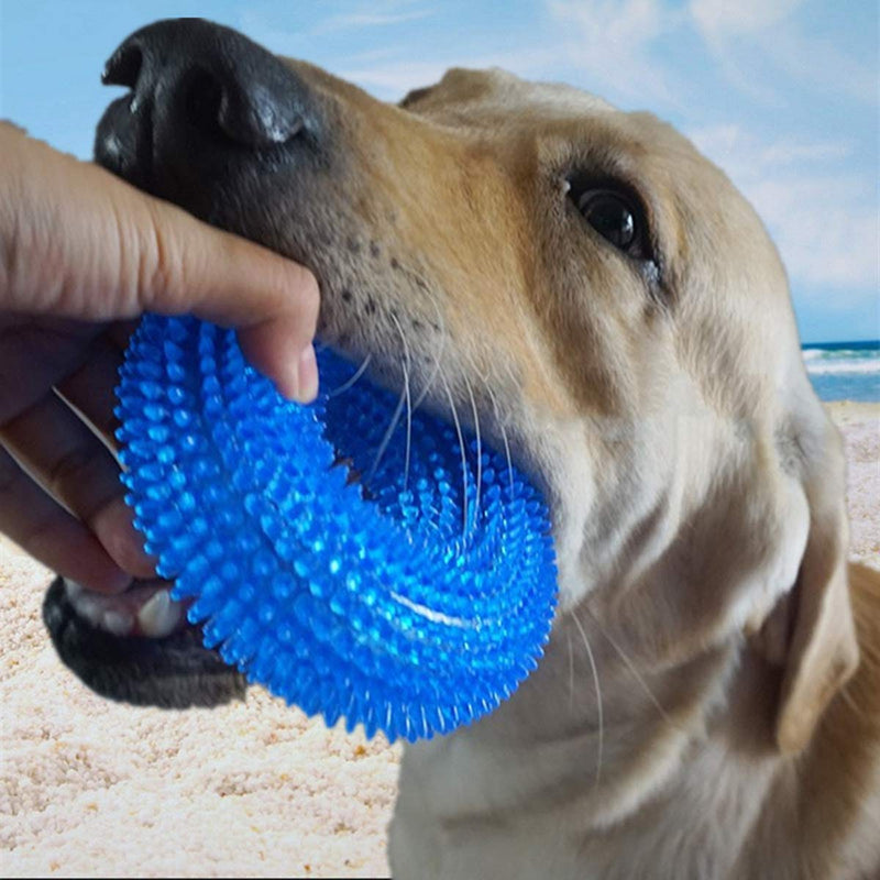 MICHETT Chew Toys Puppy Squeaky Rubber Toy Durable Chew Toys for Teeth Cleaning, Interactive Training Toys, Teething, Fun to Chew, Chase and Fetch - For Small Dogs - PawsPlanet Australia