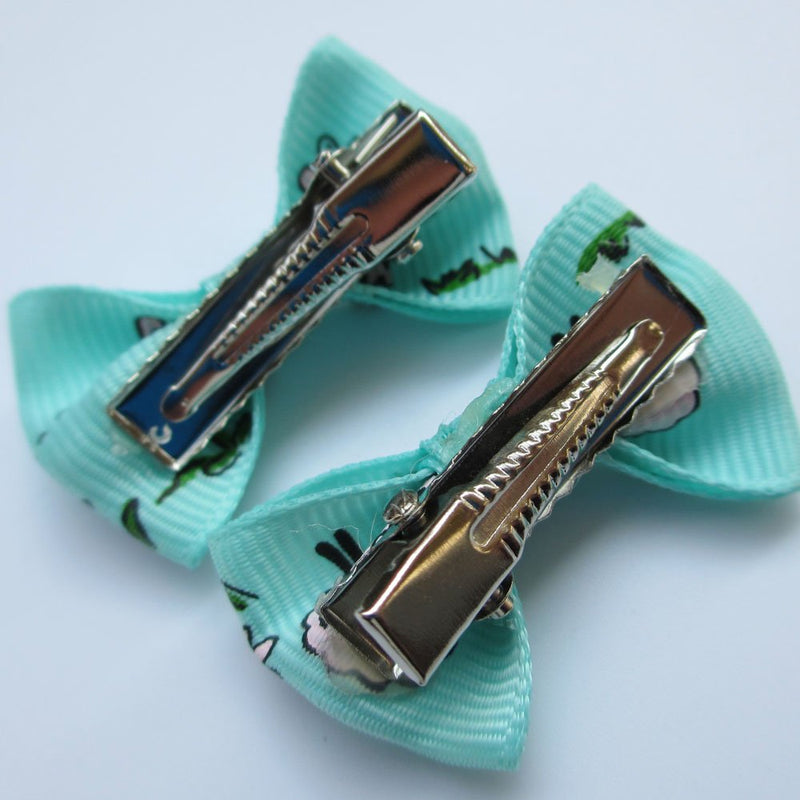 Chenkou Craft 50pcs/25pairs New Dog Hair Bows Clips Small Pet Grooming Products Mix Colors Varies Patterns Pet Hair Bows Dog Accessories - PawsPlanet Australia