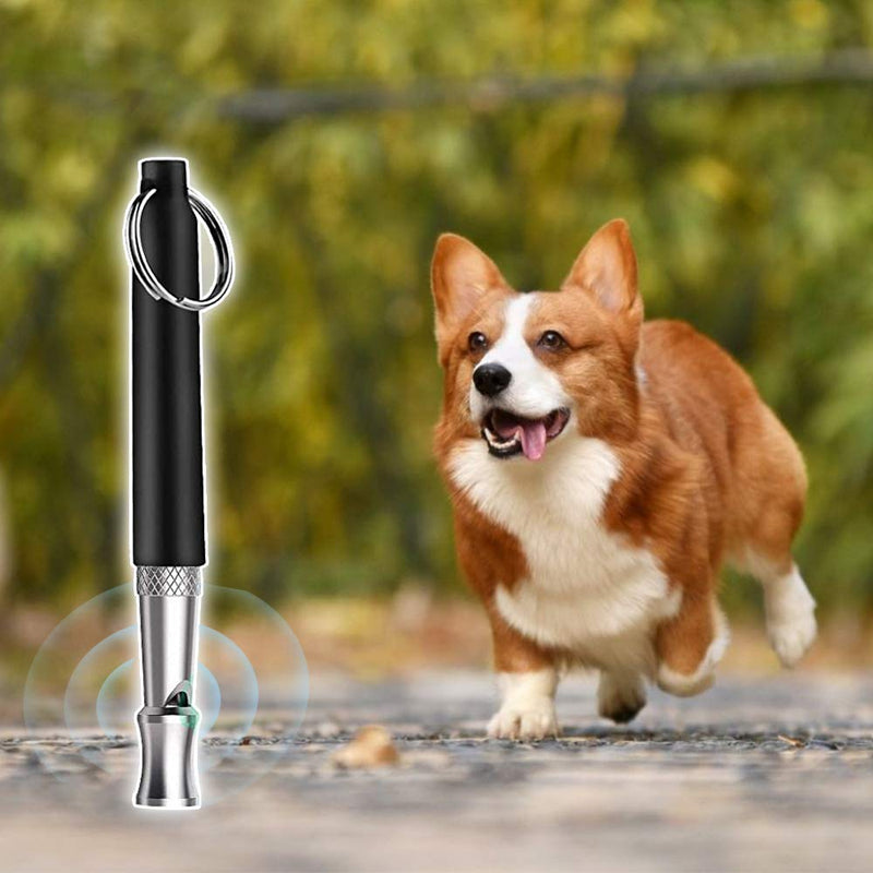 [Australia] - Tylu Professional Dog Whistles Prevent Barking Adjustable Frequencies with 2 Free Lanyard for Recall Training 