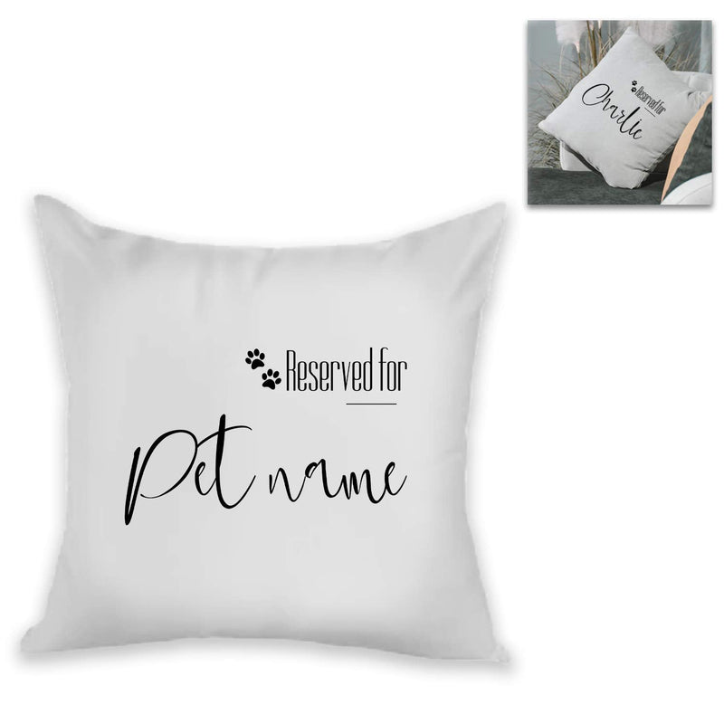 Personalised Cushion, Reserved for Pet Name, Personalise with Any Pet's Name - PawsPlanet Australia