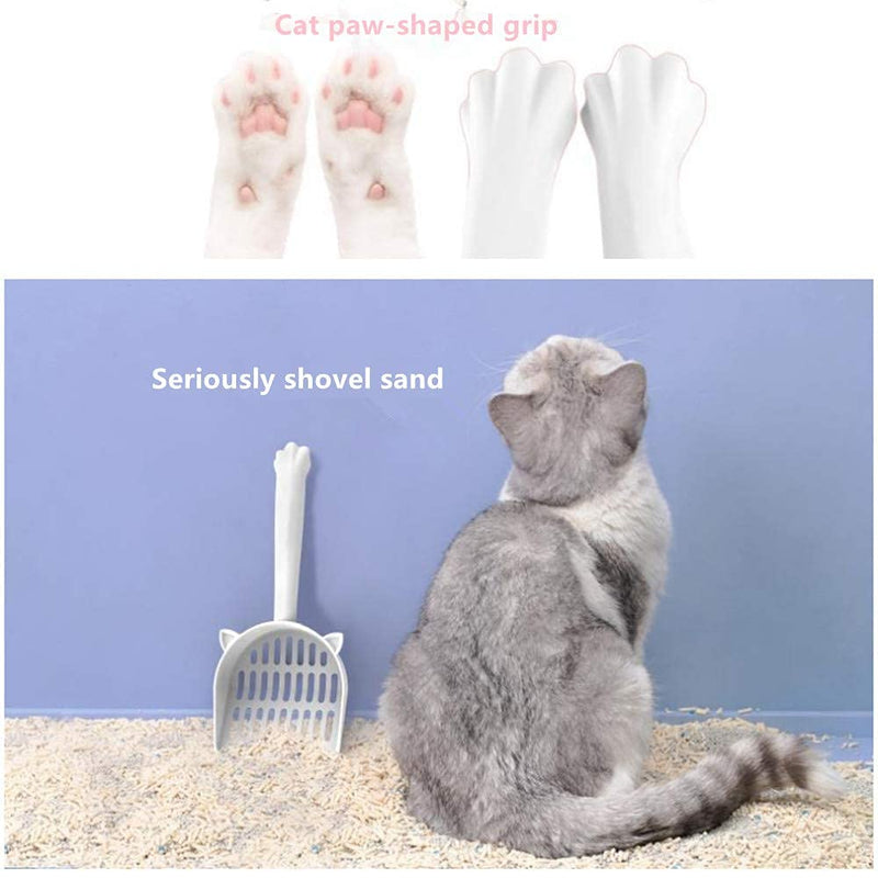 N\A Cat Litter Shovel, Sturdy PP Plastic Cat Litter Shovel, Filter Cat Litter and Cat Feces, Cute cat-shaped household pet cleaning cat litter scoop - PawsPlanet Australia