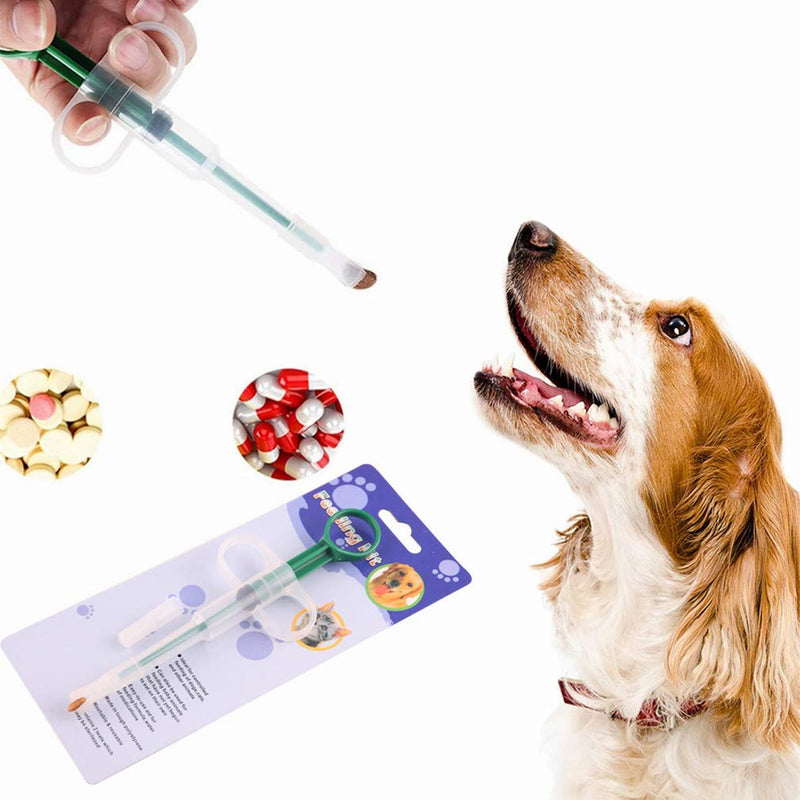 Optokeko Dogs Cats Medicine Feeder Syringe, Pet Medicine Feeding, Silicone Tablet Medicine Dropper Pill Shooter Dispenser, Green - PawsPlanet Australia