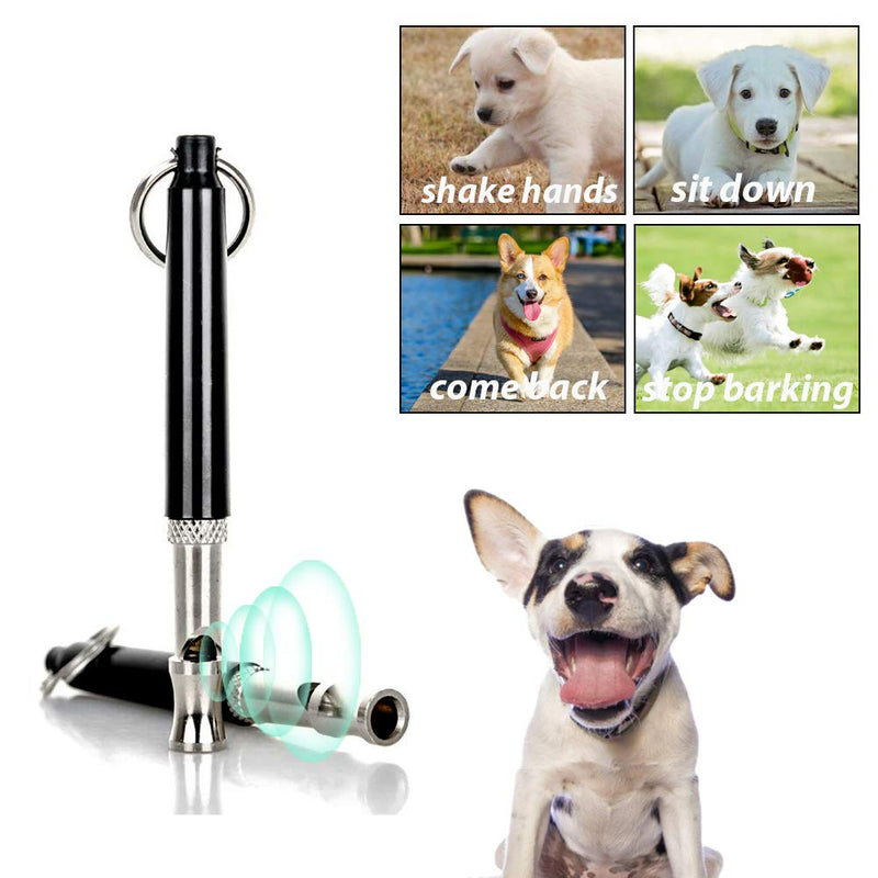 JEPOZRA Adjustable Pitch Ultrasonic Tool- Pack of 3 PCS Dog Whistles Black - PawsPlanet Australia