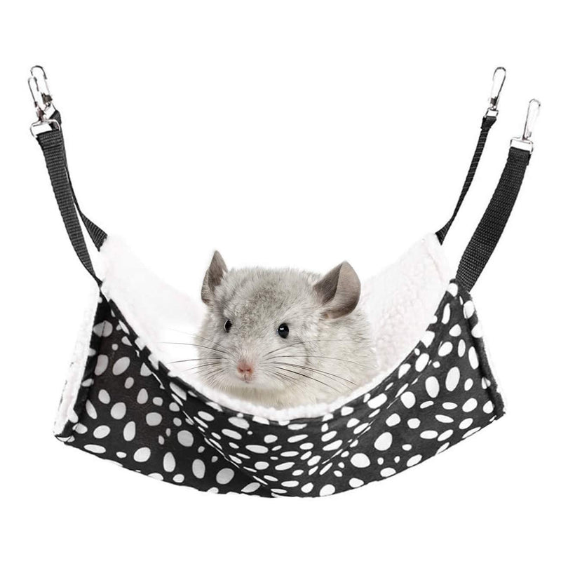 [Australia] - Rolybag Small pet cage Hammock,Small pet Hammock,pet Kittens Hammock,Soft Plush pet Bed,Suitable for Ferret Cotton Hammock,Guinea Pig,Hamster,Gerbil, Kittens cage,etc 1-Dots 