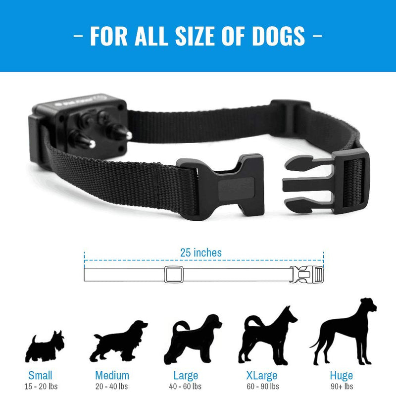 [Australia] - Dog Training Collar - Rechargeable Remote Dog Shock Collars for Small, Medium, Large Dogs with 3 Corrective Remote Training Modes, Shock, Vibration, Beep, 100% Waterproof E-Collar Trainer 