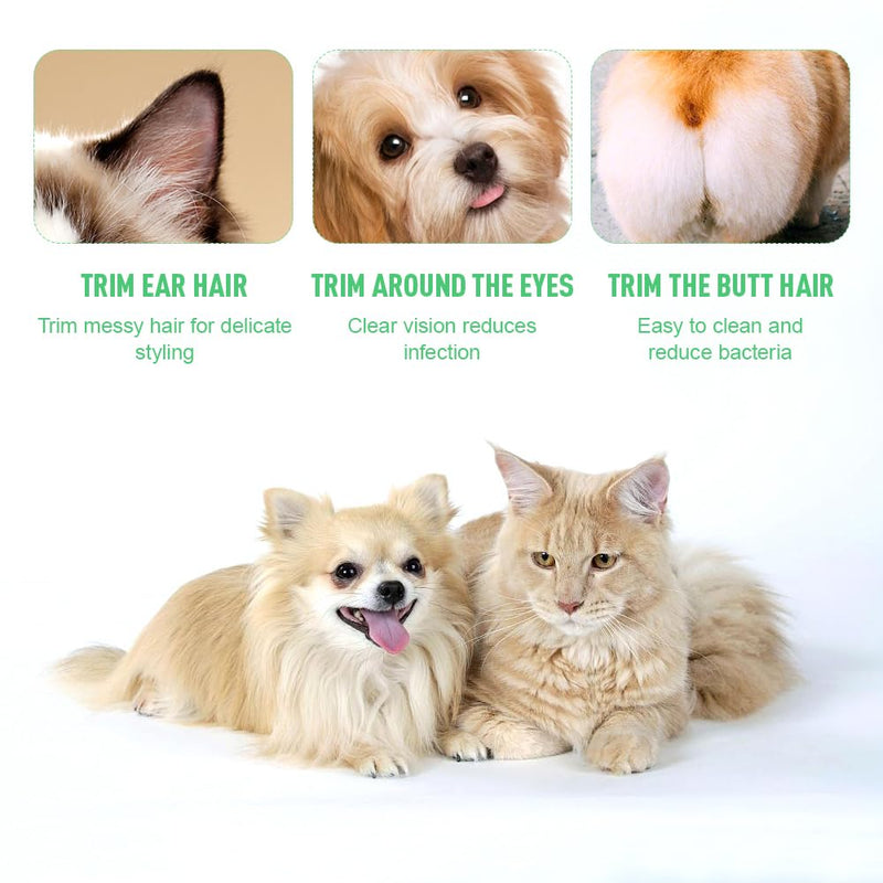 Lotvic Clipper Dog Paws Quiet, Clipper Dog Cat, Electric Pet Hair Trimmer, Dog Clipper Paw Trimmer for Dogs, Cats, Paws, Eyes, Face, Body, Green - PawsPlanet Australia
