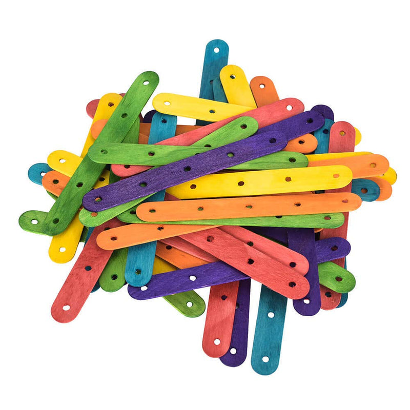 Parrot Essentials Coloured Wood Ice Lolly Sticks - Parrot Toy Parts - 50 Pack - PawsPlanet Australia