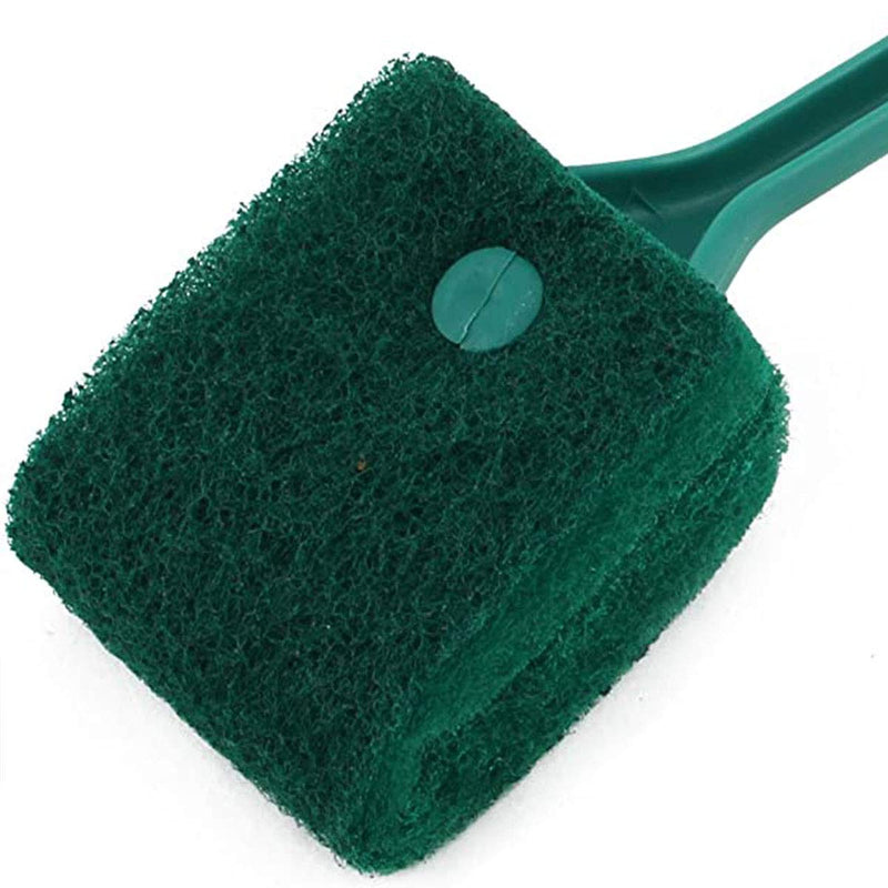 [Australia] - Ailinda Double-Sided Fish Tank Aquarium Cleaning Sponge Brush Green 