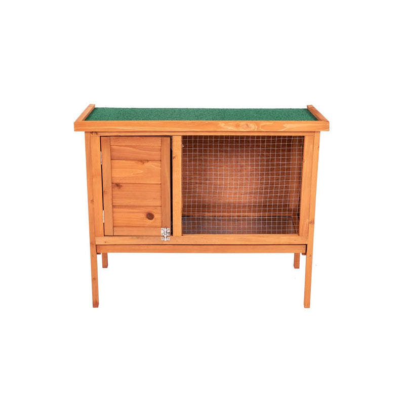 Oypla Single Rabbit Hutch 820x390x700mm - PawsPlanet Australia