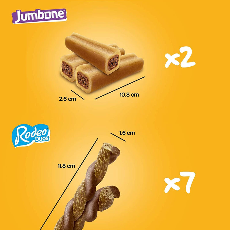 Pedigree Rodeo Duos & Jumbone Medium Dog Treats in Mega Box - Multi Mix, 780g Chews (Pack of 1) - PawsPlanet Australia