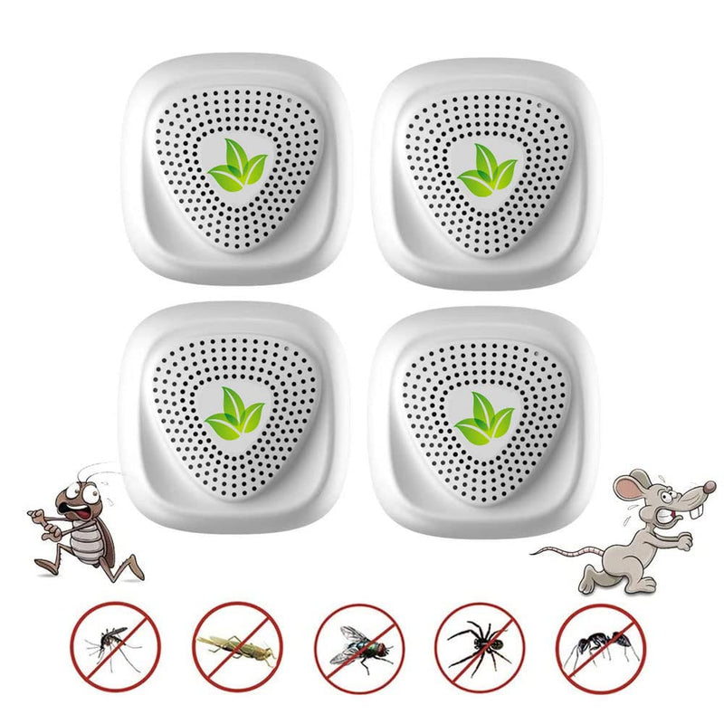 Mosquito Repellent Ultrasonic Pest Repeller, Ultrasonic Repellent Mosquitoes, Rodents, for Cockroaches, Moths, Mice, Rats, Pack of 4 Electronic Insect Repellent Indoor - PawsPlanet Australia