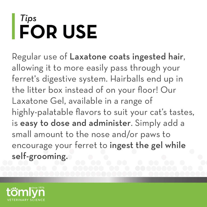 TOMLYN Laxatone Maple-Flavored Hairball Remedy Gel for Ferrets, 2.5oz - PawsPlanet Australia