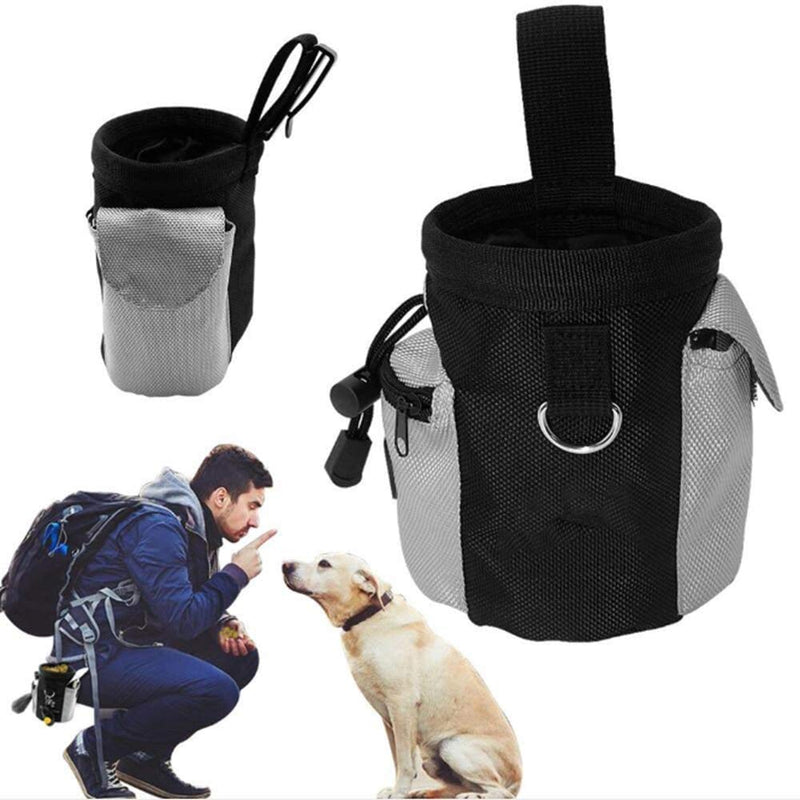 Wonolo Dog Treat Pouch Pet Hands Free Training Waist Bag Drawstring Carries Pet Toys Food Pouch Dog Treat Carrier Holder - PawsPlanet Australia