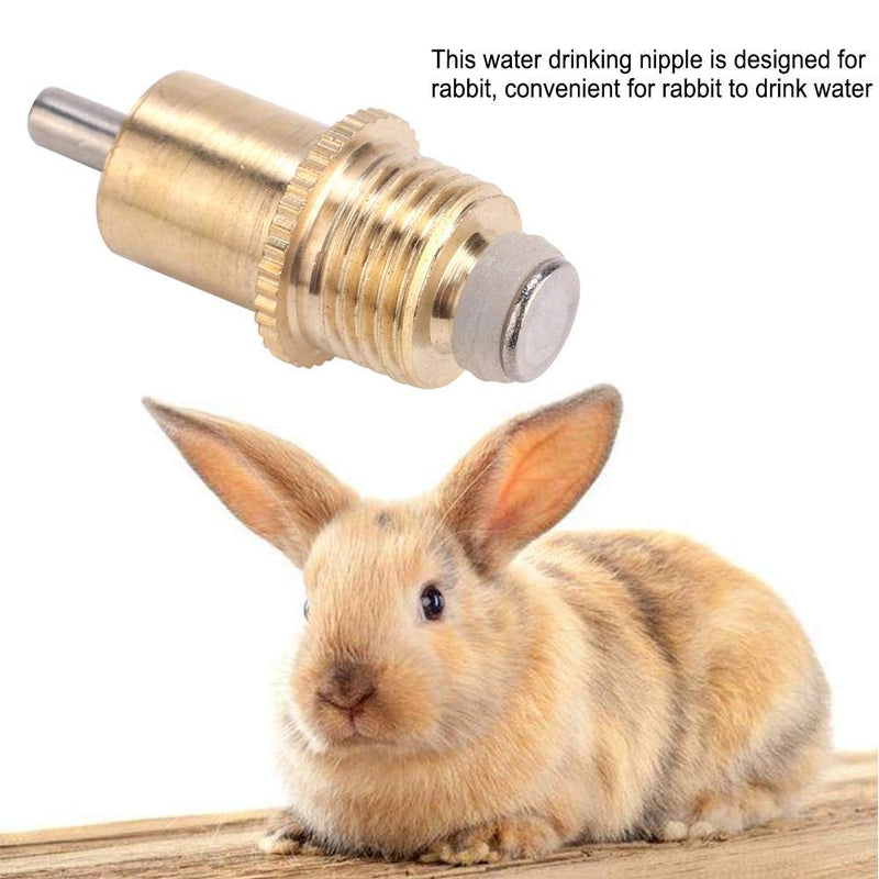 20 Pack of Long Automatic Rabbit Nipple Drinker Stainless Steel Feeder Bunny Rodent Waterer Poultry Watering System for Rodents Rat Rabbit Bird Farm Animal Supplies - PawsPlanet Australia