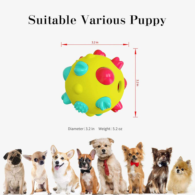 [Australia] - Puppy Chew Toys,Dog Toys Chew Balls Durable Interactive Dog Puzzle Toy Tooth Brush for Puppies Teething,Dog Teeth Cleaning,Chewing,IQ Training,Fetching 