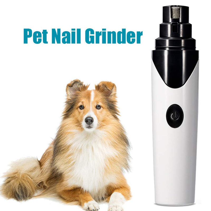 Cotify Dog Nail Grinder, Electric Pet Nail Clippers, Automatic Nail Polisher Ultra Quiet Cordless Usb Rechargeable Manicure Device Claw Care for Small Medium Large Dogs & Cats - PawsPlanet Australia