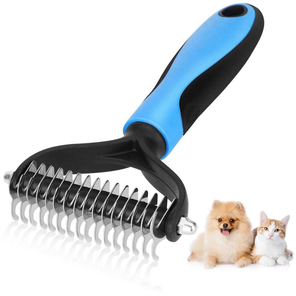 Nobleza dog brush, cat brush for long hair undercoat, undercoat brush for dogs and cats, undercoat comb removes undercoat and tangles L17*W9cm - PawsPlanet Australia