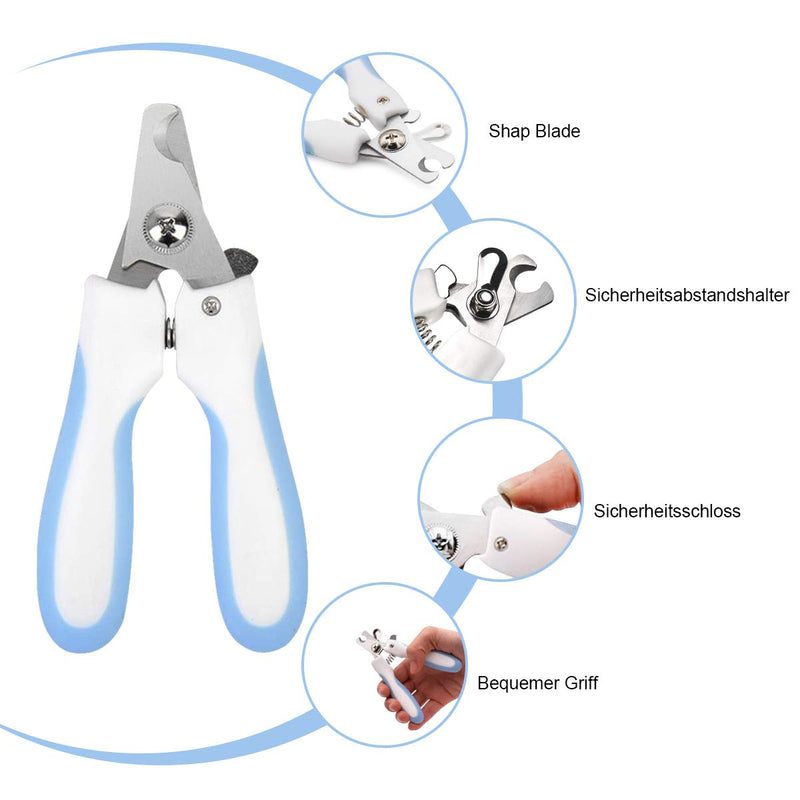 Claw scissors, professional claw care, claw pliers with safe spacer and claw file for large and medium-sized dogs and cats in the pet salon... - PawsPlanet Australia