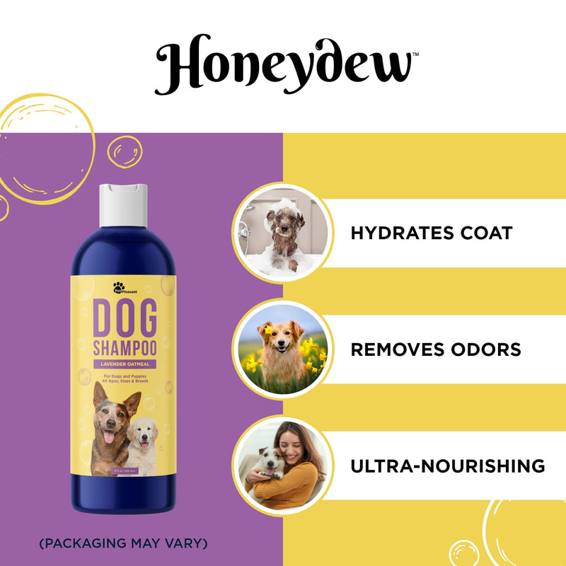 Cleansing Dog Shampoo for Smelly Dogs - Refreshing Colloidal Oatmeal Dog Shampoo for Dry Skin and Cleansing Dog Bath Soap - Moisturizing Lavender and Oatmeal Shampoo for Dogs and Great Smelling Pups - PawsPlanet Australia