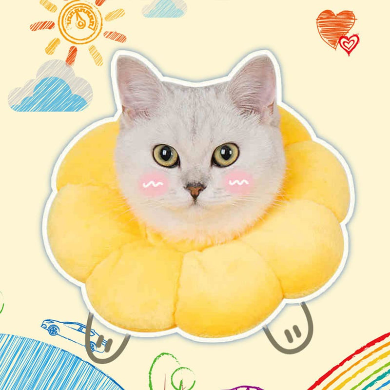 Pet protective collar, neck collar, cat collar, soft, cat recovery collar, adjustable cat recovery collar, for cats, puppies, pet anti bite, leak, surgery, wound healing - PawsPlanet Australia