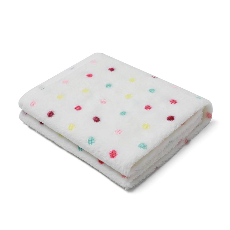 1 Pack 3 Blankets Super Soft Cute Dot Pattern Pet Blanket Flannel Throw for Dog Puppy Cat Dot (Small(23x16), Beige) Small(23*16") - PawsPlanet Australia