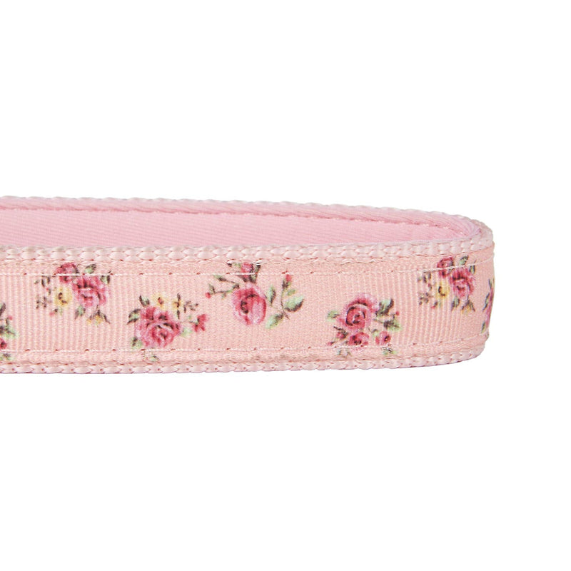 YUDOTE Floral Pattern Dog Leash with Comfortable Neoprene Padded Loop Handle and D-Ring for Daily Walking with Active Small to Medium Female Breeds, Pink M:2cm Width, 120cm Length Floral Pattern in Pink - PawsPlanet Australia