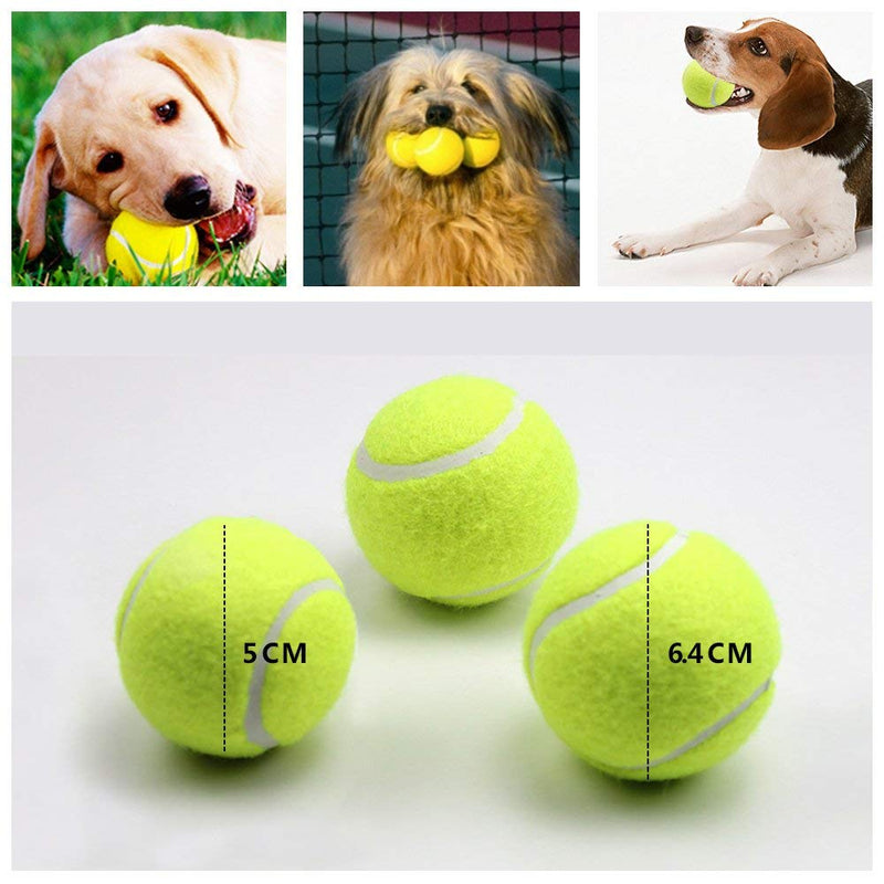 ALL FOR PAWS Tennis Balls for Dogs,6pcs Super Bouncy Dog Tennis Balls for Automatic Dog Ball Launcher Dog Toys for Exercise & Training 2" - PawsPlanet Australia