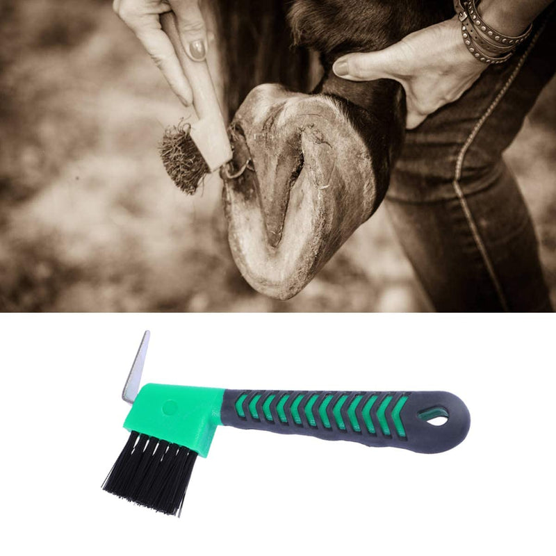 STOBOK Anti- Slip Deluxe Durable Ergonomically Practical Grip Hoof Pick with Brush Cleaning Tools Horse Grooming Tools - PawsPlanet Australia