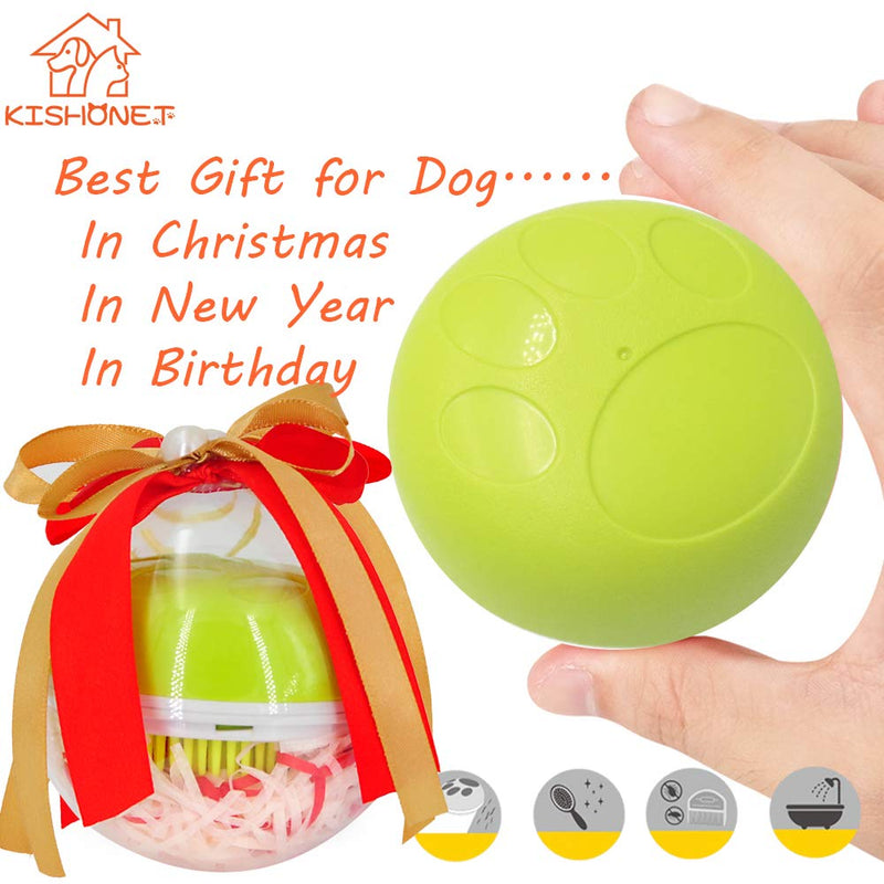 [Australia] - KISHONET Pet Brush for Dogs Cats Pet Owner Pet Owner Two-Side Design Good for Bathing Massage with Short to Medium Hair Easy-Carried Green 