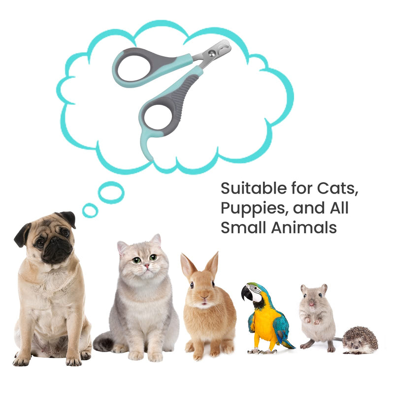 Fingofa Cat Nail Clipper, Cat Nail Trimmers with Nail File, Cat Claw Clippers, Pet Nail Clippers for All Kinds of Cats, Puppy, Kitten, Chinchilla, All Small Breeds Pets - PawsPlanet Australia