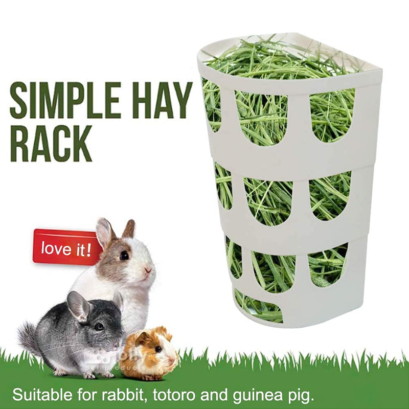 Hamiledyi Rabbit Hay Feeder，2Pcs Bunny Hanging Cage Manger Hay Holder Rack for Small Animal Chinchilla Guinea Pig Rat-（Random Color） - PawsPlanet Australia