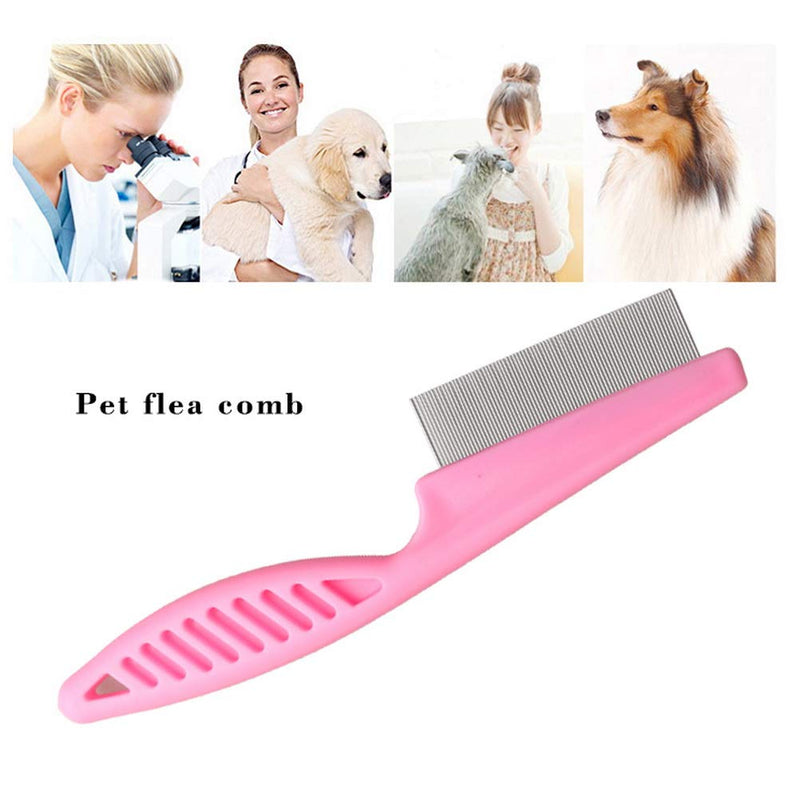 nuoshen 6 Pcs Pet Lice Flea, Flea Comb Tear Stain Combs for Pet Grooming and Removal - PawsPlanet Australia