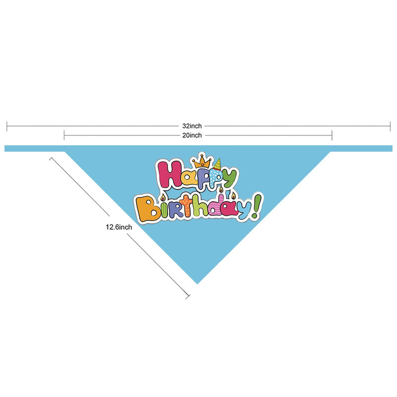 [Australia] - Moropaky Dog Bandanas Birthday Bandana Boy Girl Triangle Scarf for Small Medium Large Dogs Cats Pets 