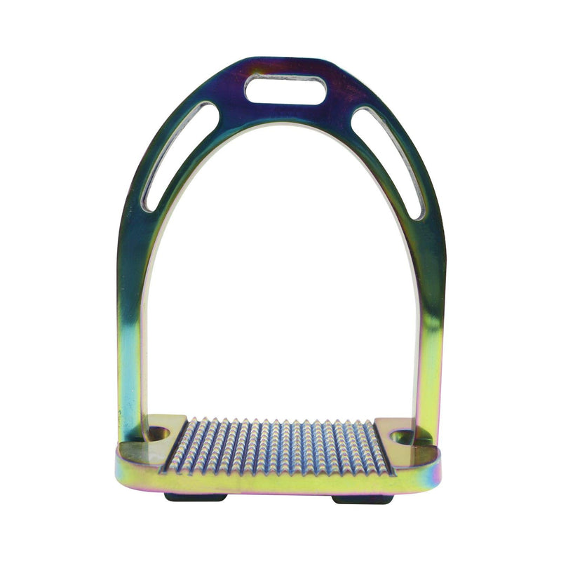 AK Aluminum Light Weight Horse Riding Equestrian Stirrups with Coated Colors (4.75 INCHES, Multi) 4.75 INCHES - PawsPlanet Australia