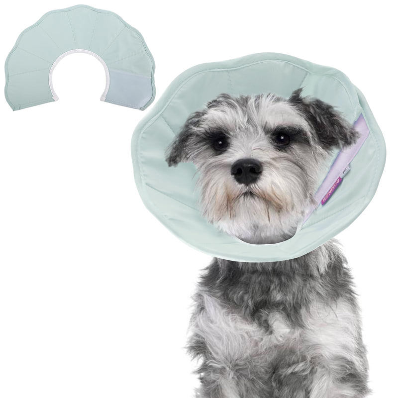 PUMYPOREITY Pet Protection Cover, Protective Collar for Cats Cone Adjustable for Recovery Protective Healing Neck Collar After Surgery Anti-Bite/Lick(Light Green, L) B-Light Green - PawsPlanet Australia