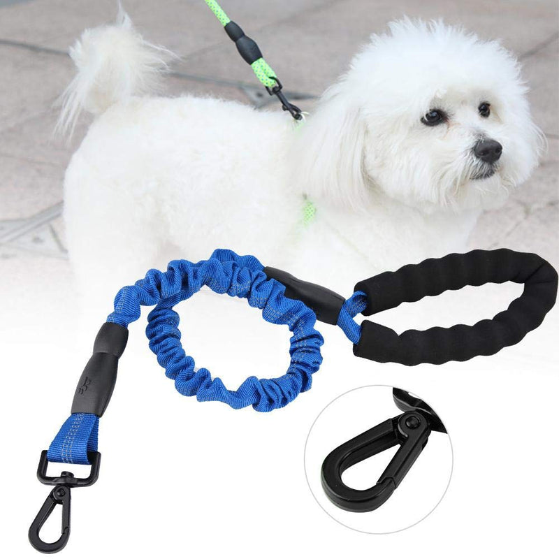 Hffheer Strong and Durable Nylon Dog Leash Reflective Nylon Lead for Large Pets Medium with Strong Extension, Soft Padded Handle blue - PawsPlanet Australia