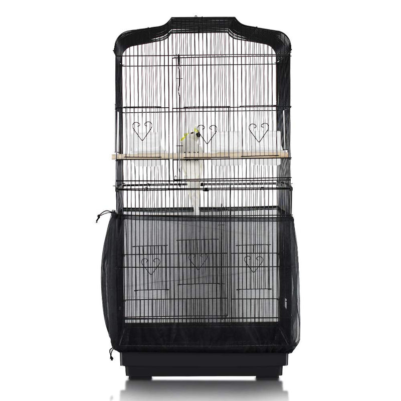 ASOCEA Extra Large Bird Cage Seed Catcher Guard Universal Birdcage Cover Nylon Mesh Net for Parrot Parakeet Macaw Lovebird African Grey - PawsPlanet Australia