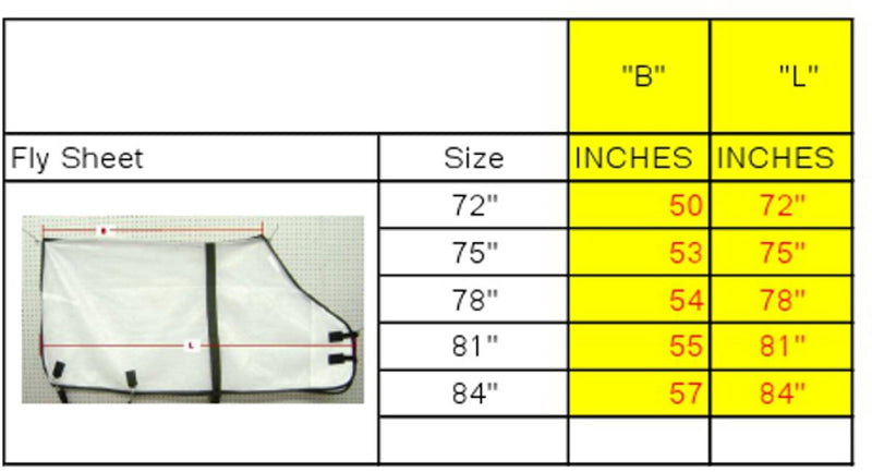 [Australia] - Hamilton Fly Sheet for Horses 78" 