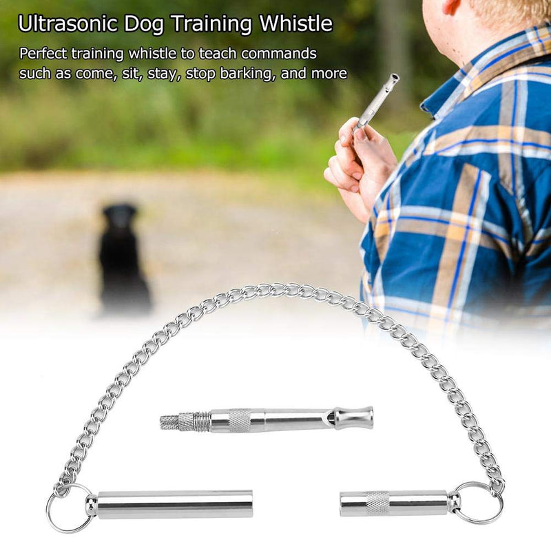 [Australia] - Minnya Dog Bark Control Whistle Adjustable Frequency Dog Training Whistle Ultrasonic Dog Whistle Portable Dog Whistle with Hanging Chain 