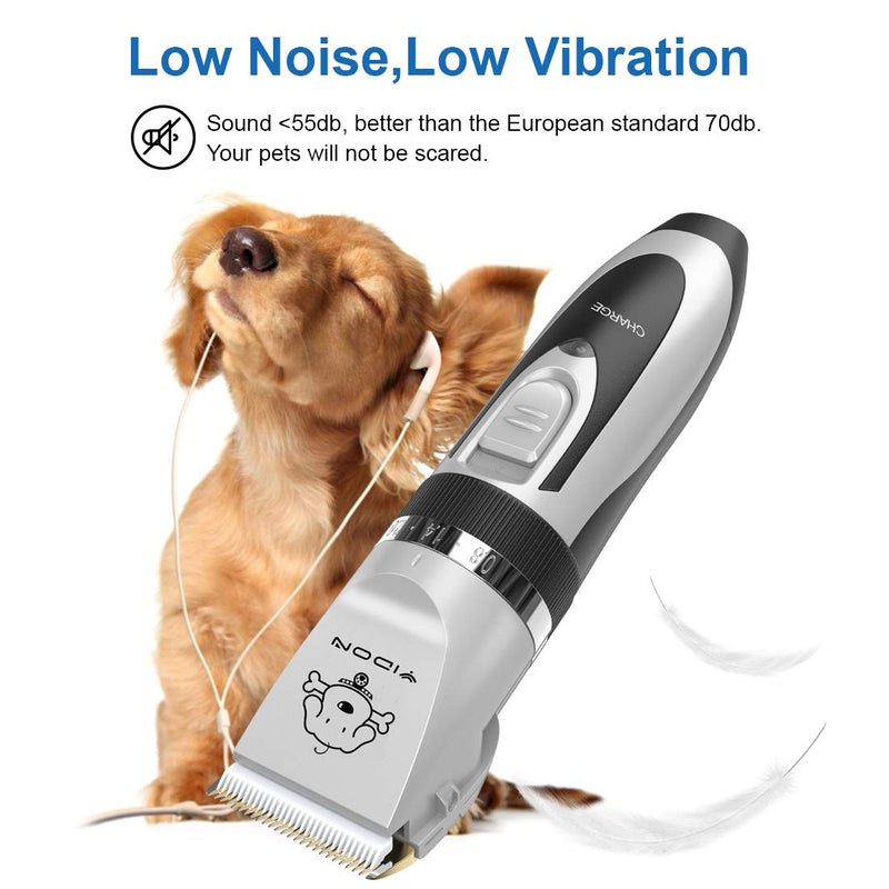 [Australia] - YIDON Dog Clippers Low Noise Cordless Rechargeable Professional Dog Grooming kit for Dogs Cats Pets[Upgrade] Ⅰ 