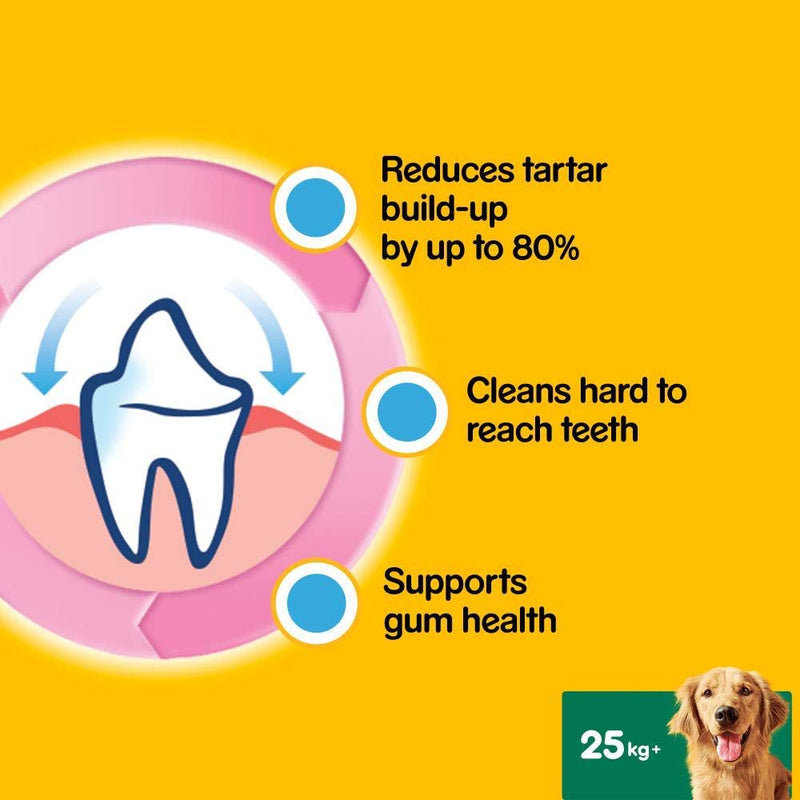 Pedigree Dentastix Daily Dental Chew for Large Dogs 25kg+, 7 Sticks - PawsPlanet Australia