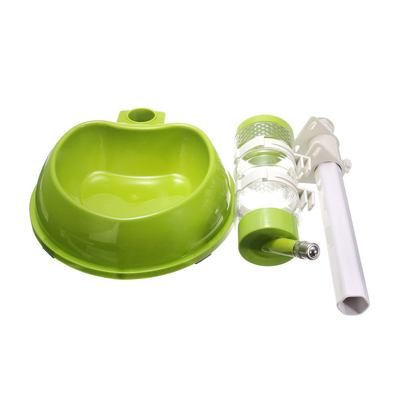 LEXPON Pet Drinking Fountain Plastic Dog Cat Dish Bowl Bottle Water Dispenser Drinker Food Feeder Lift Green - PawsPlanet Australia