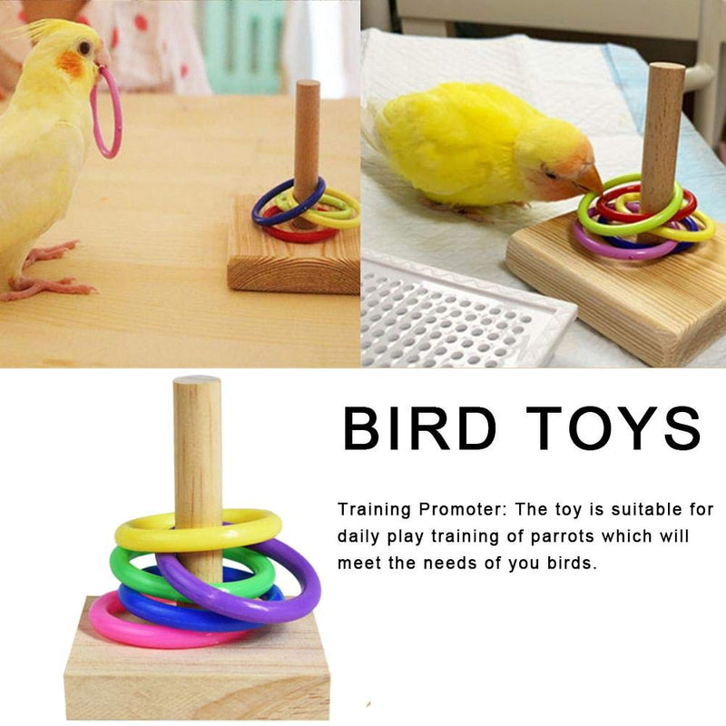 Wooden Bird Educational Toys Parrot Intelligence Training Toys, Bird Parrot Intelligence Toy For Budgie Parakeet Cockatiel Conure Cockatoo Amazon Cage Toy For Education Play Gym Playground Activity - PawsPlanet Australia