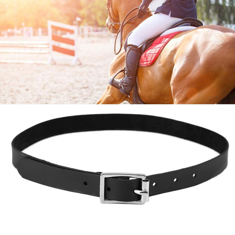 Pssopp Horse Spur Strap Handmade Genuine Leather Equestrian Spur Strap Riding Accessories Black - PawsPlanet Australia